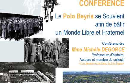 Conférence de Me Michèle DEGORCE sur les Camps oubliés de POLO BEYRIS à ANGLET ( période 1939-45 ) .